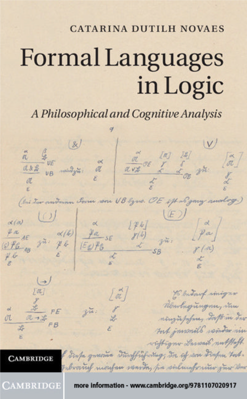 Formal Languages in Logic