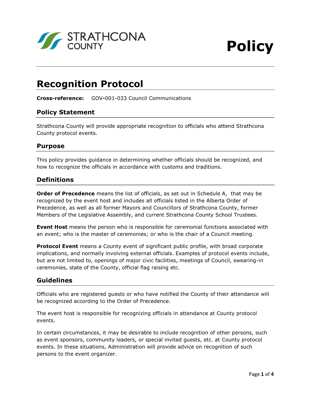 At-Lls-Mph-GOV-001-035 Recognition Protocol Policy.Docx