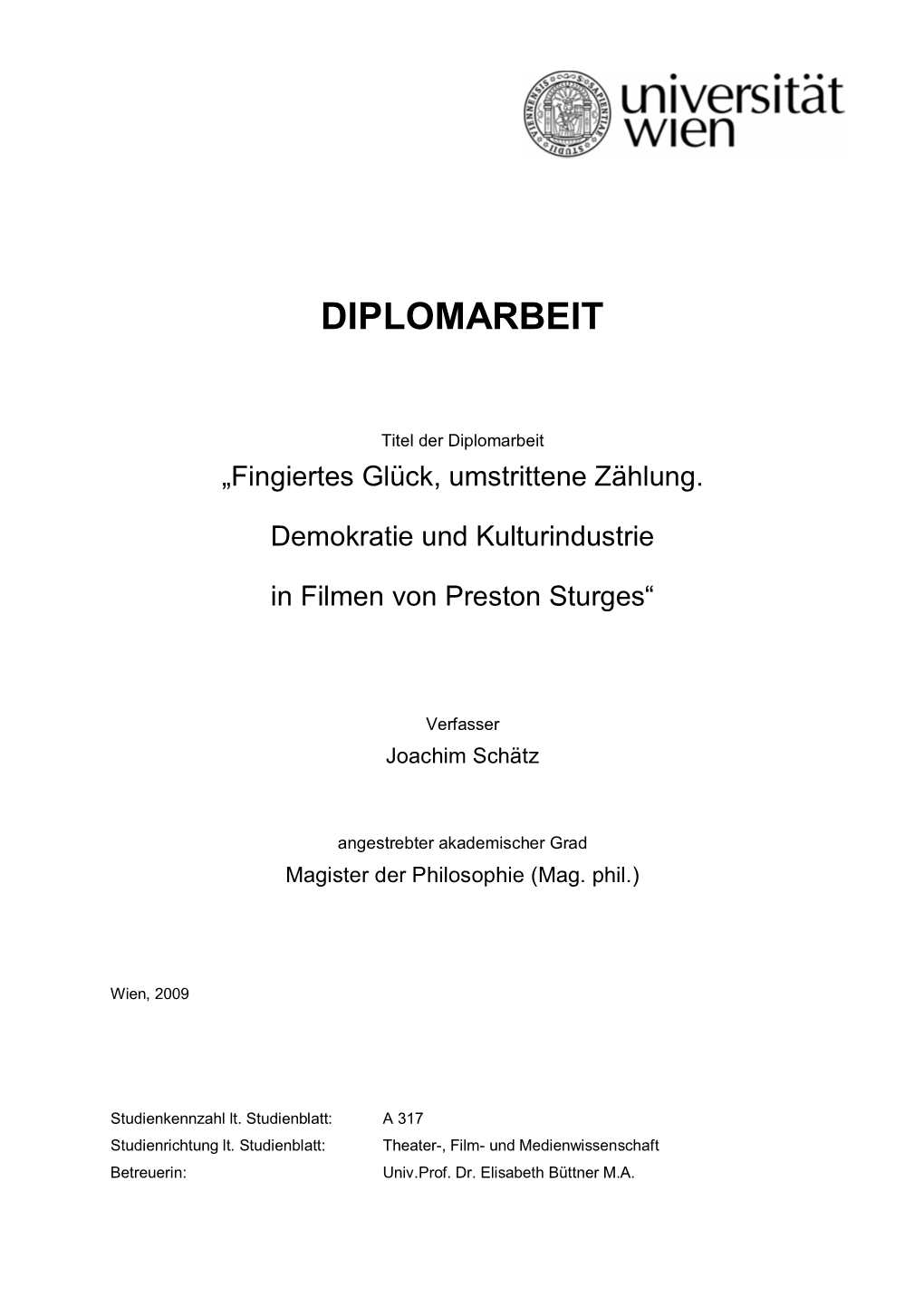 Diplomarbeit