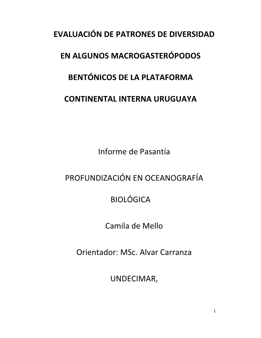 Evaluación De Patrones De Diversidad En Algunos