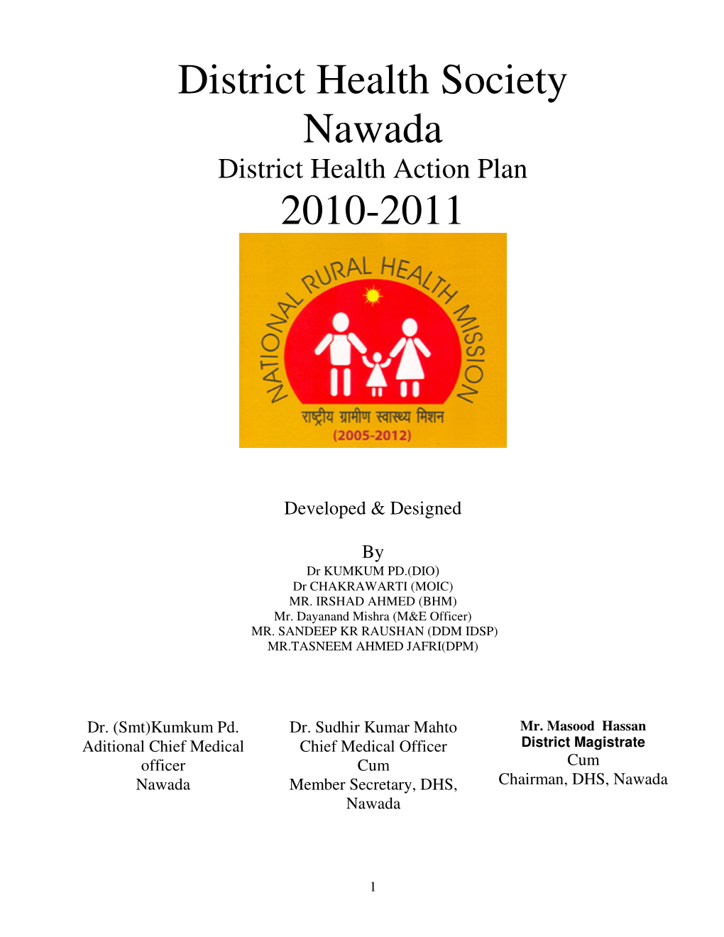 District Health Society Nawada 2010-2011