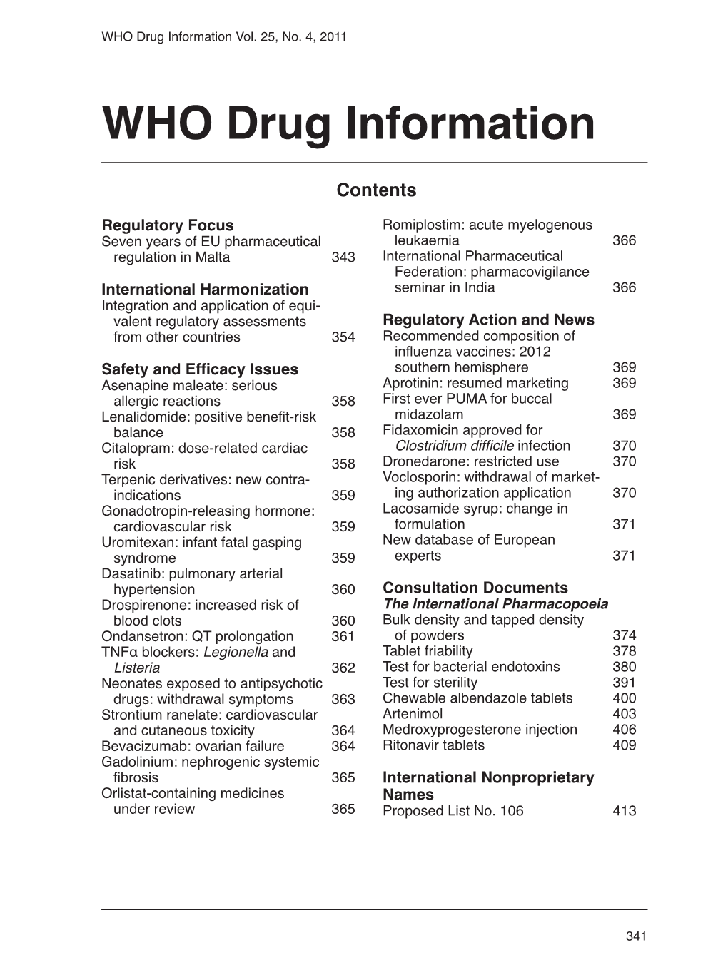 WHO Drug Information Vol