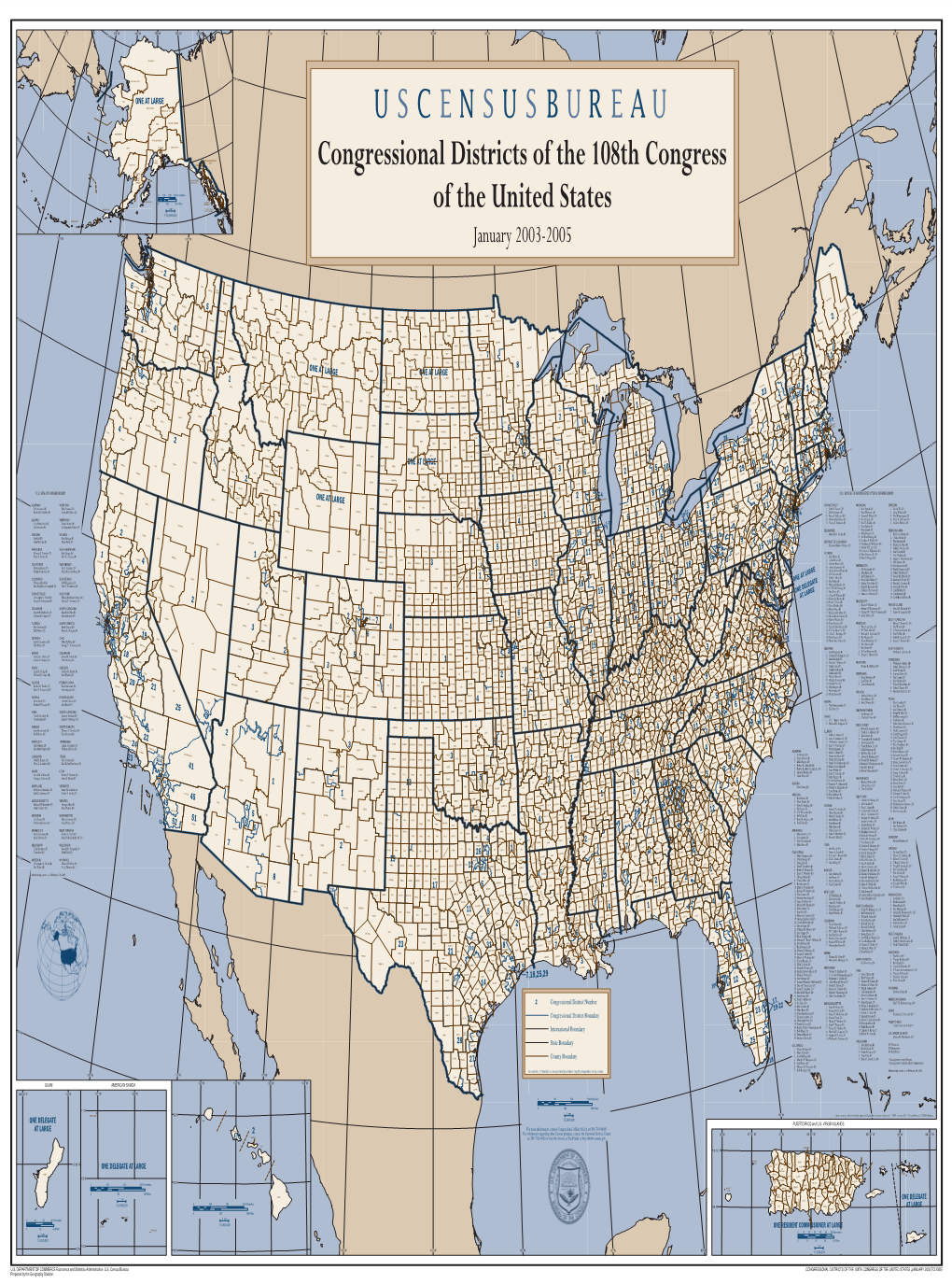 Congressional Districts of the 108Th Congress of The