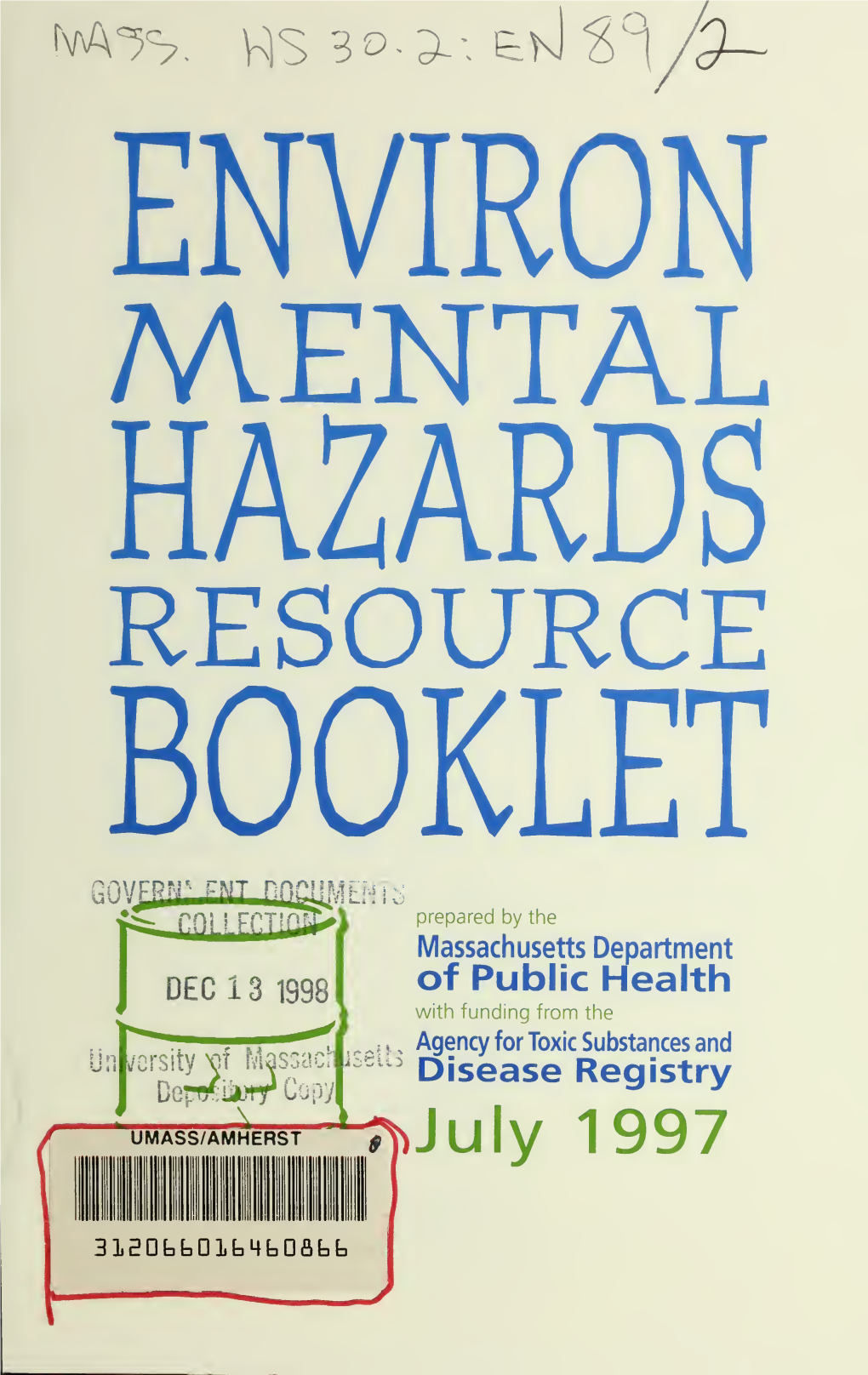 Environmental Hazards Resouce Booklet