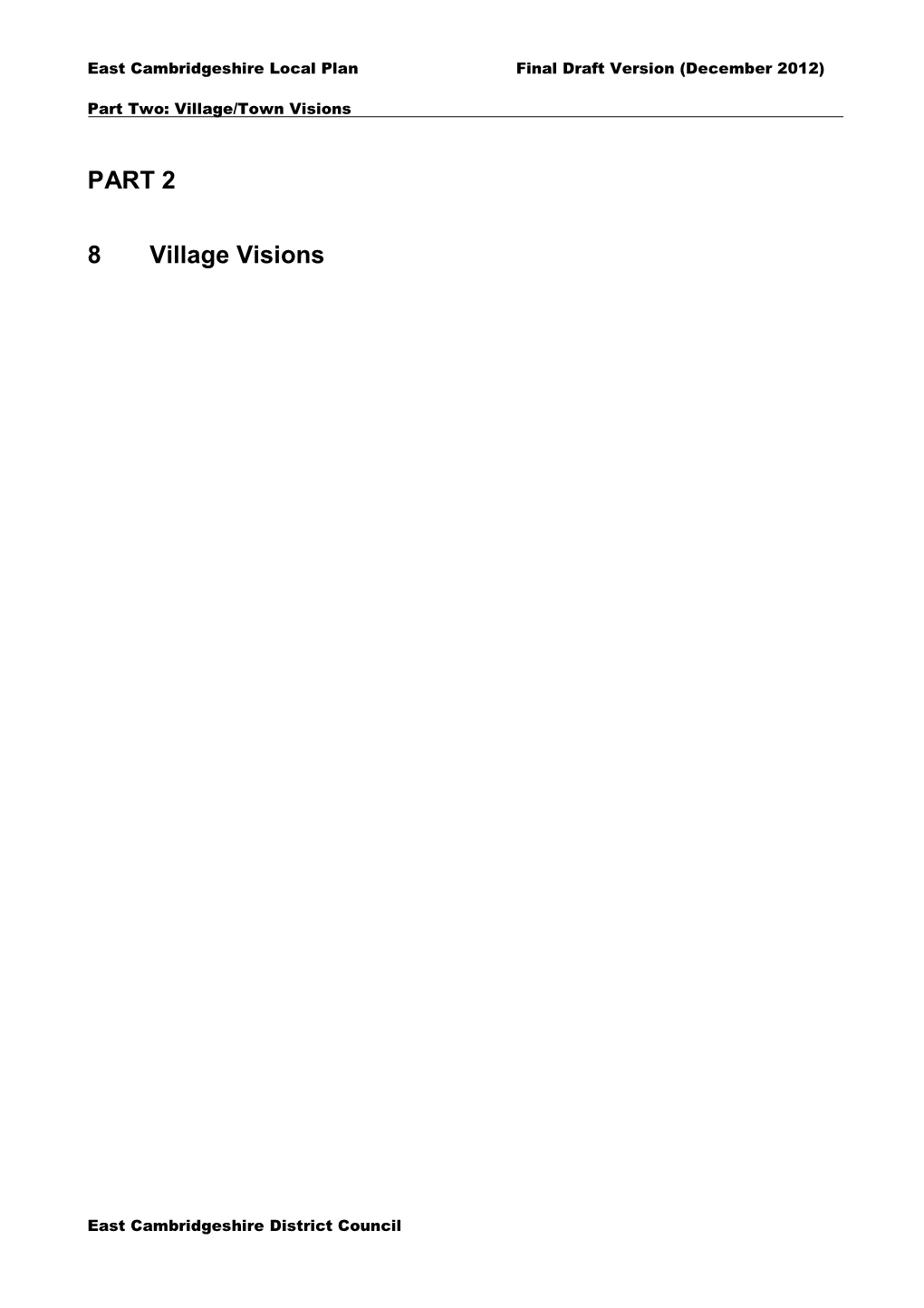 PART 2 8 Village Visions