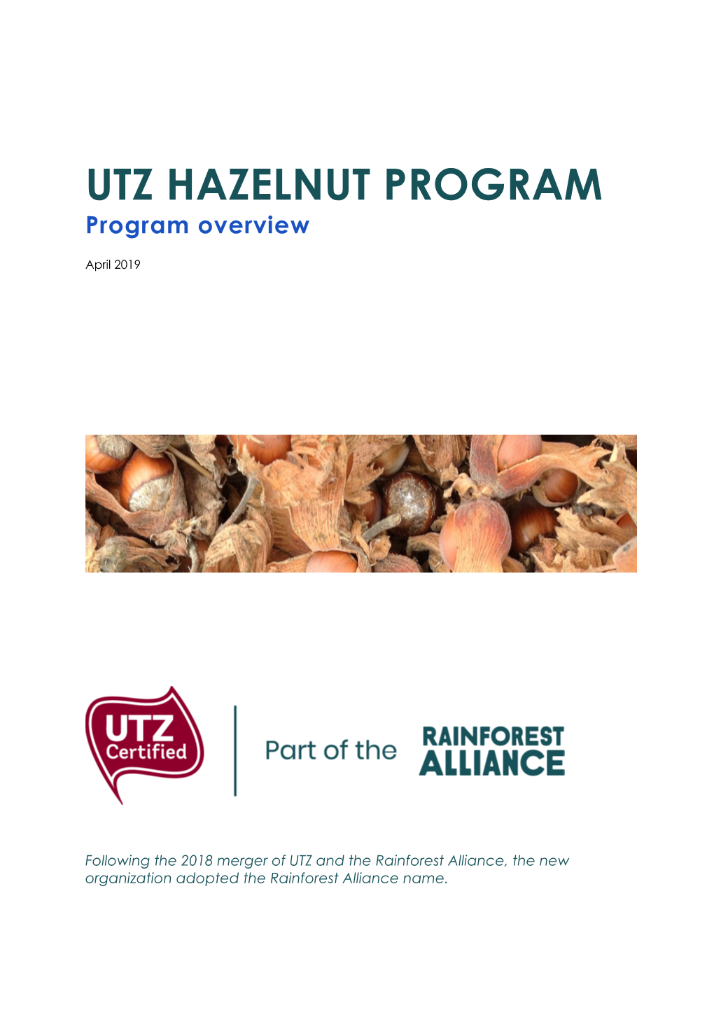 1904 Hazelnut Program Overview
