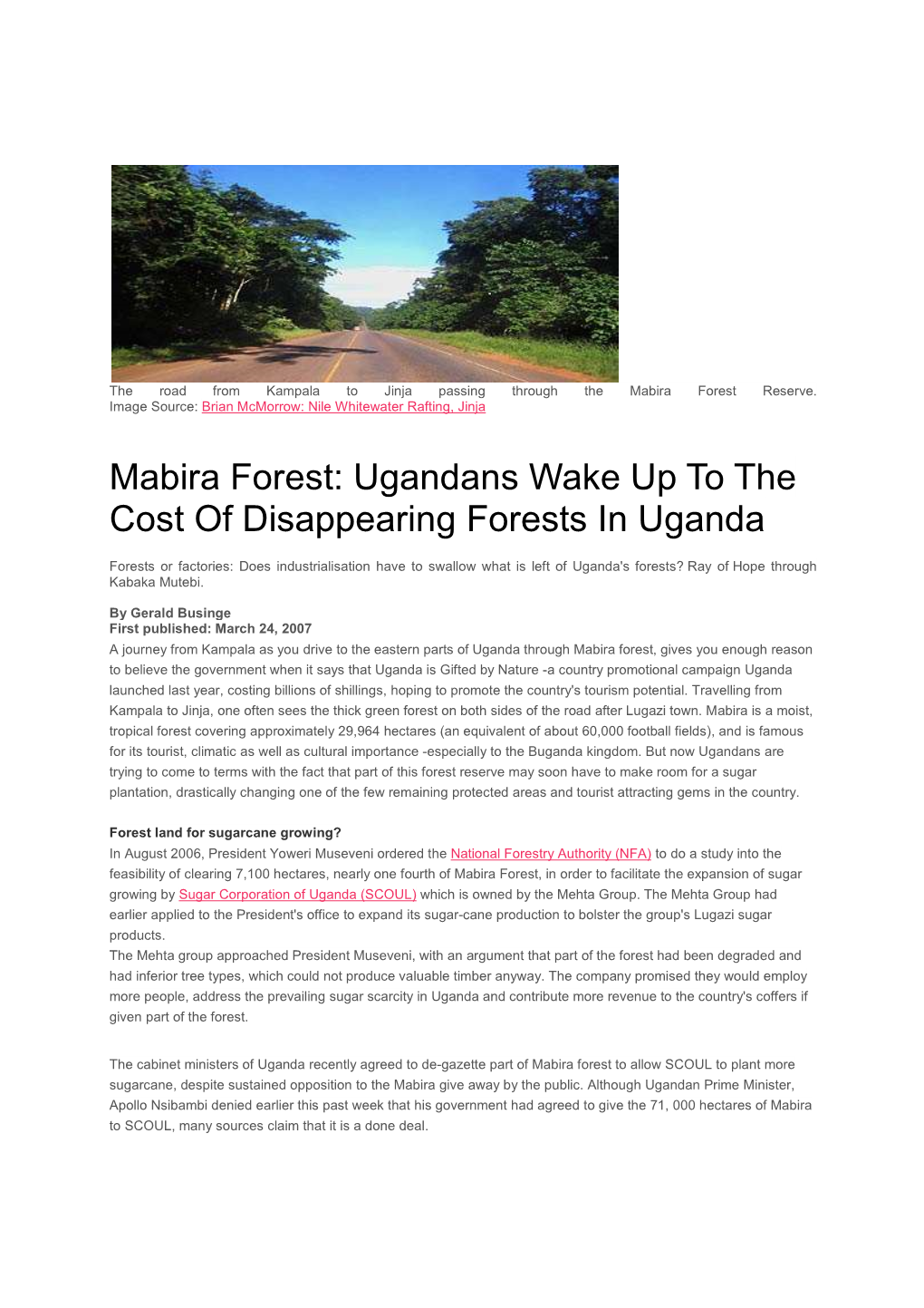Mabira Forest Reserve