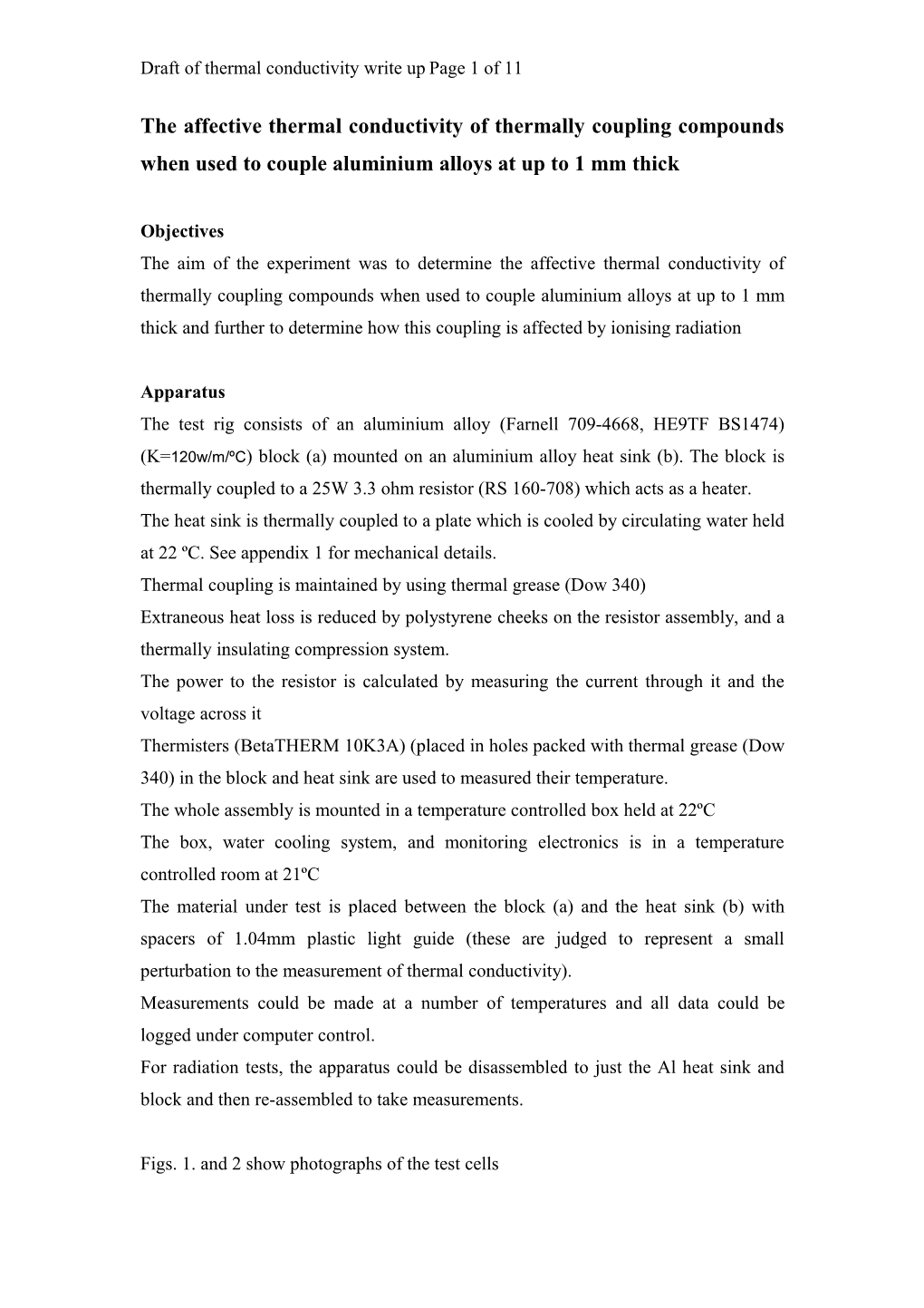 The Affective Thermal Conductivity of Thermally Coupling Compounds When Used to Couple