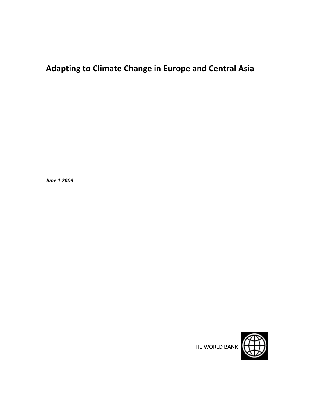 Adapting to Climate Change in Europe and Central Asia