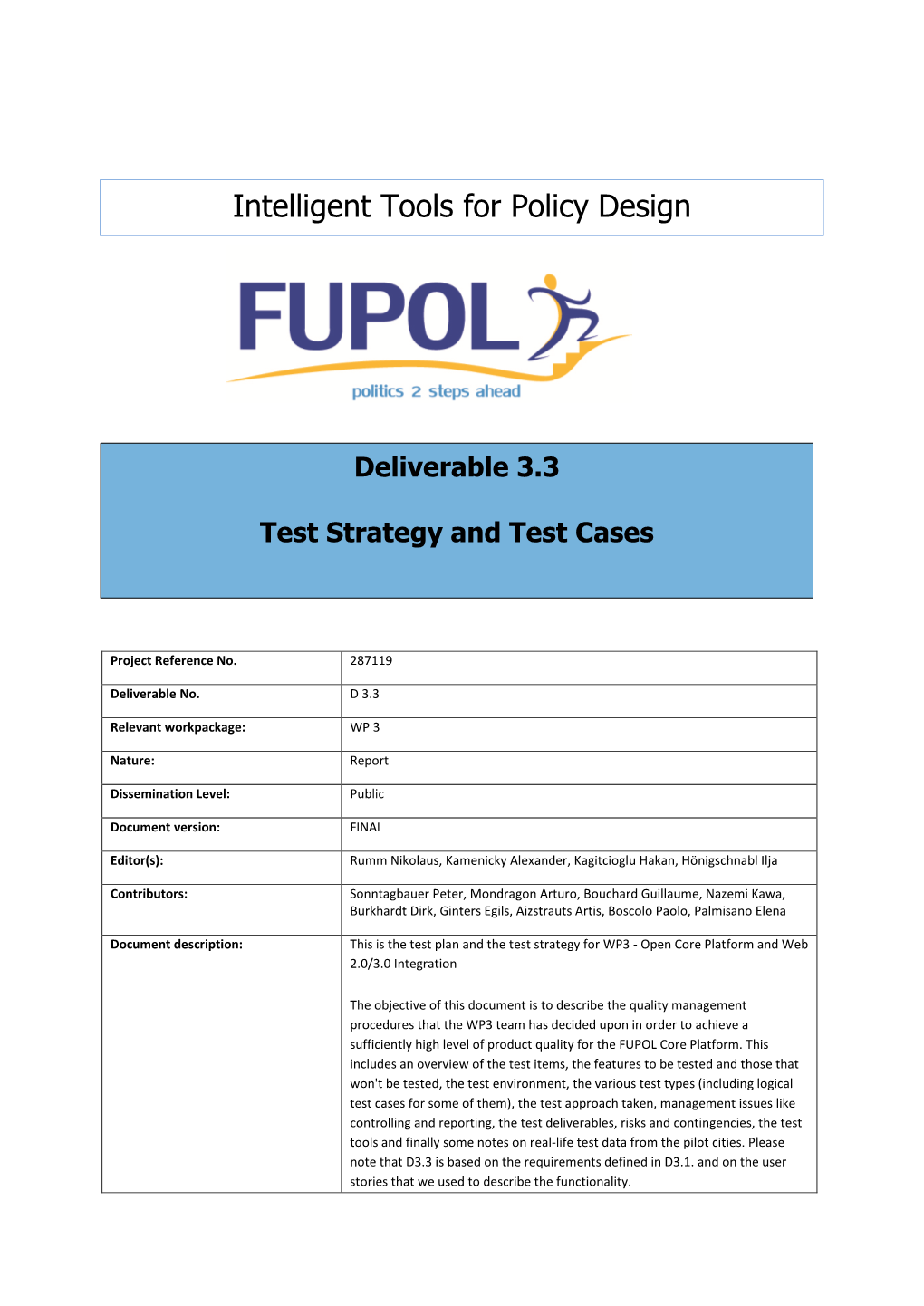 Test Strategy and Test Cases