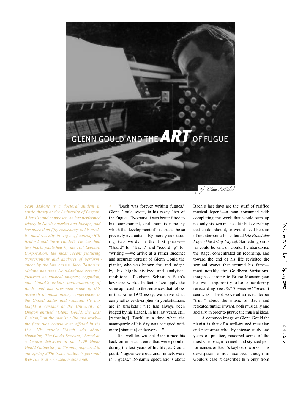 Glenn Gould and the Artof Fugue