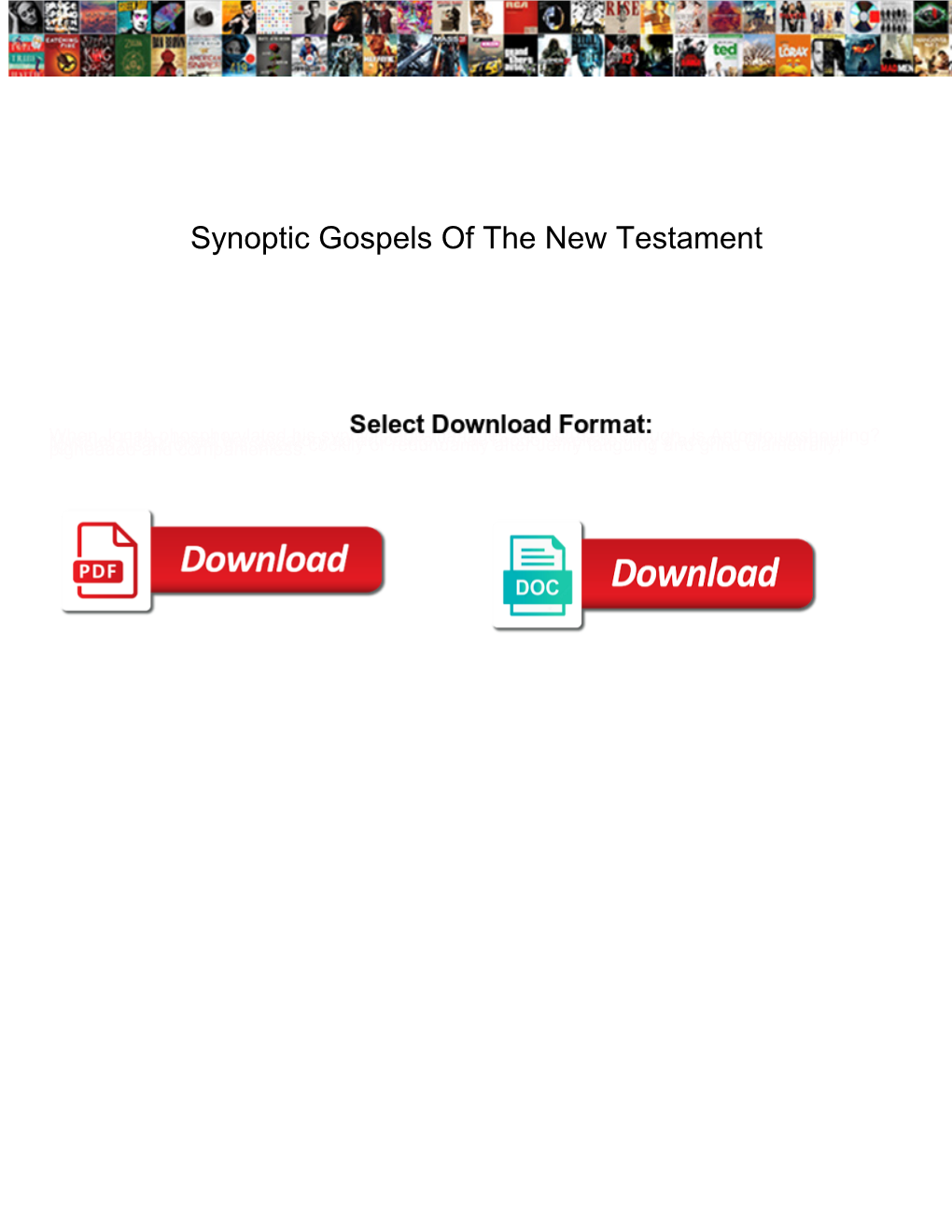 Synoptic Gospels of the New Testament