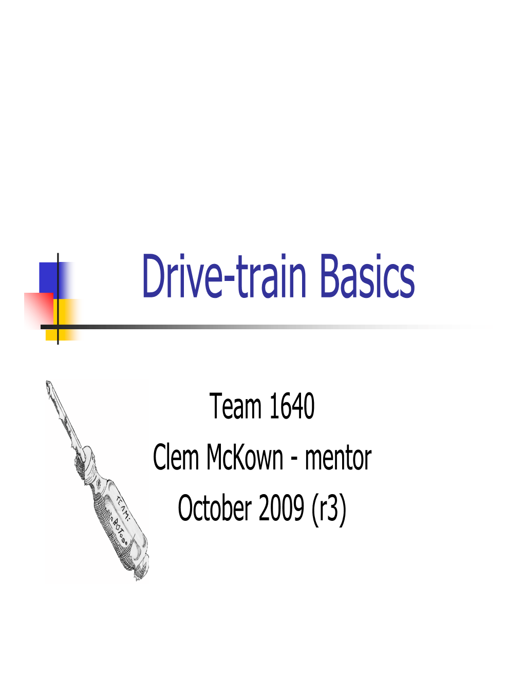 Drive-Train Basics