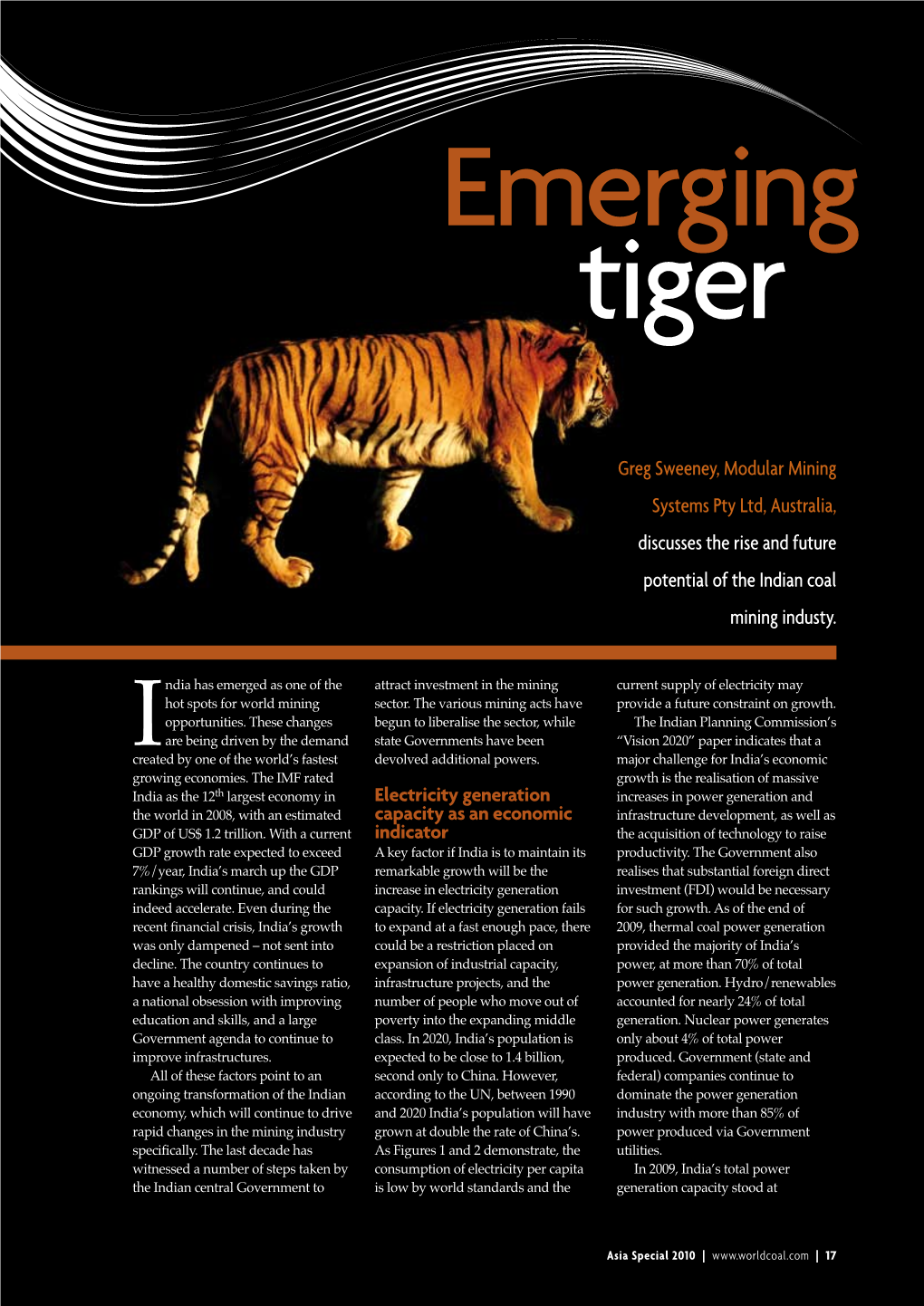 Emerging Tiger