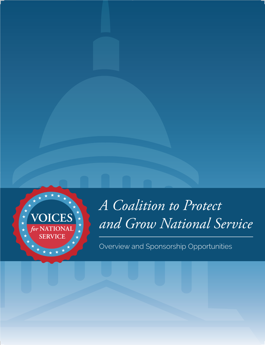 A Coalition to Protect and Grow National Service