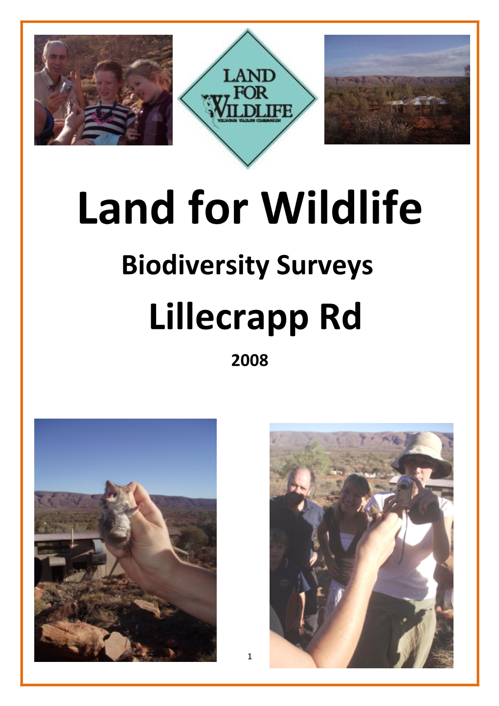 Biodiversity Surveys Lillecrapp Rd 2008