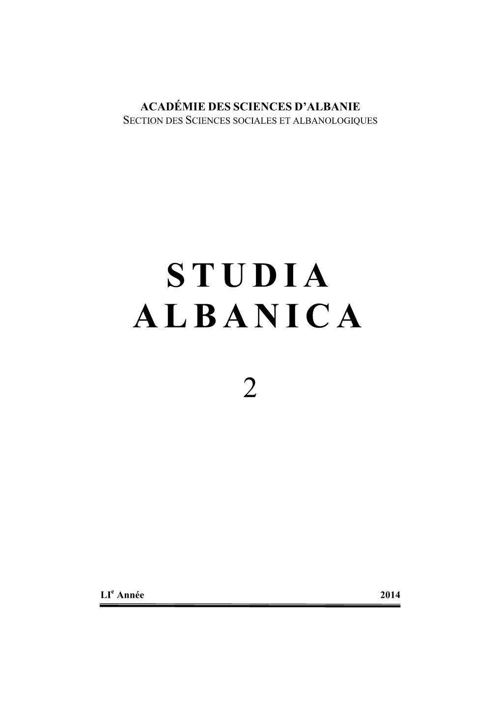 Studia Albanica