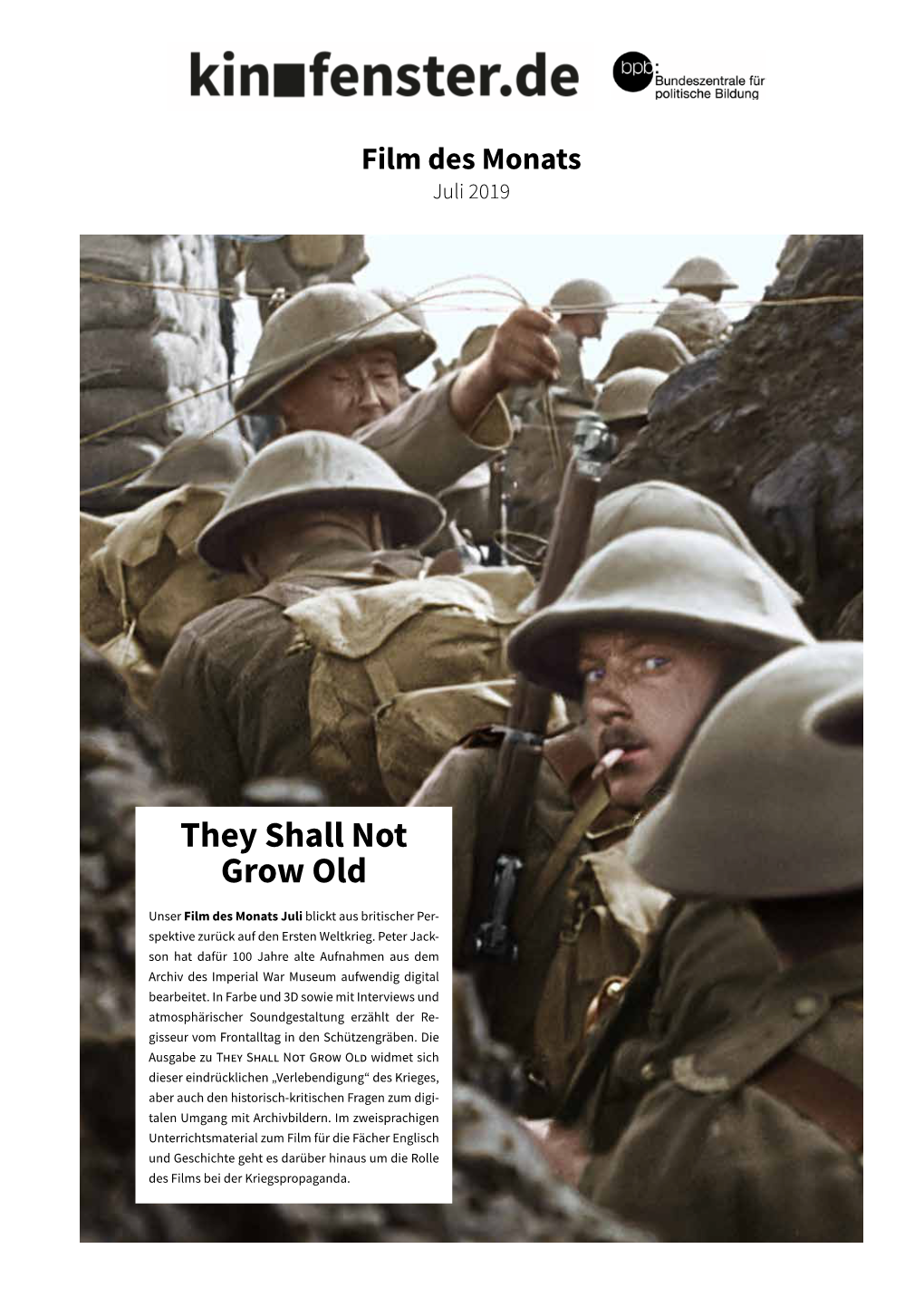 They Shall Not Grow Old