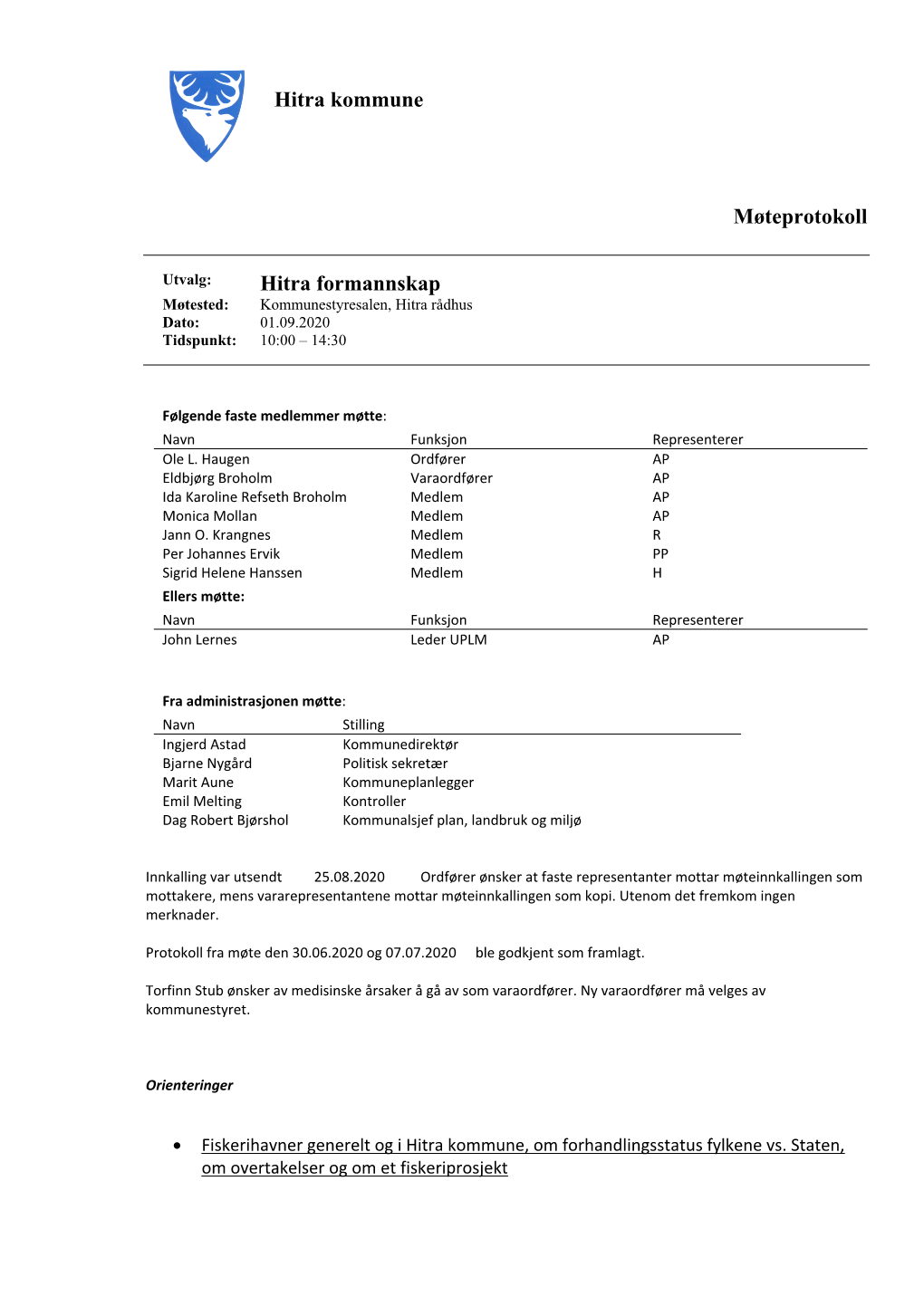 Protokoll FSK 01.09