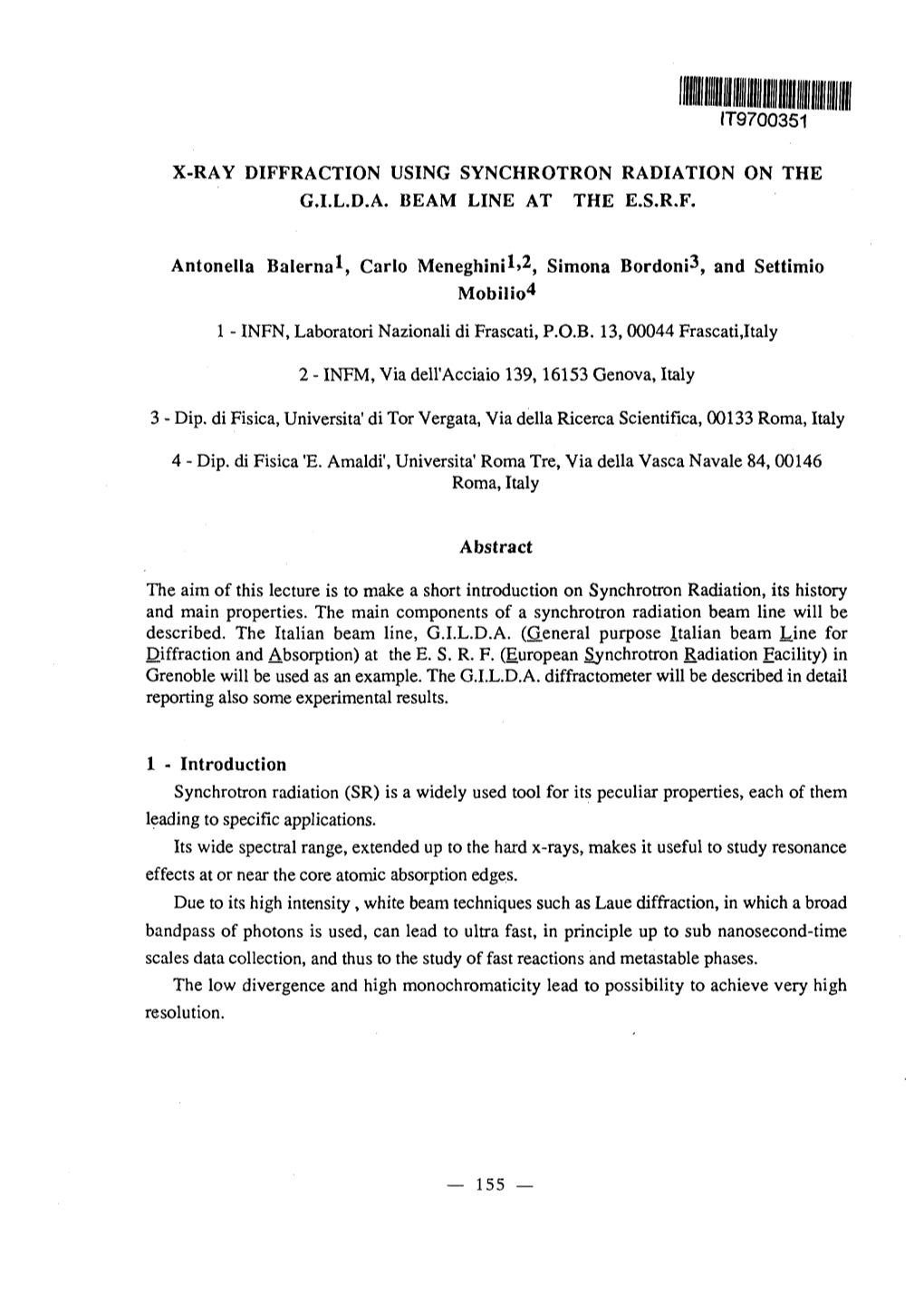 It9700351 X-Ray Diffraction Using Synchrotron