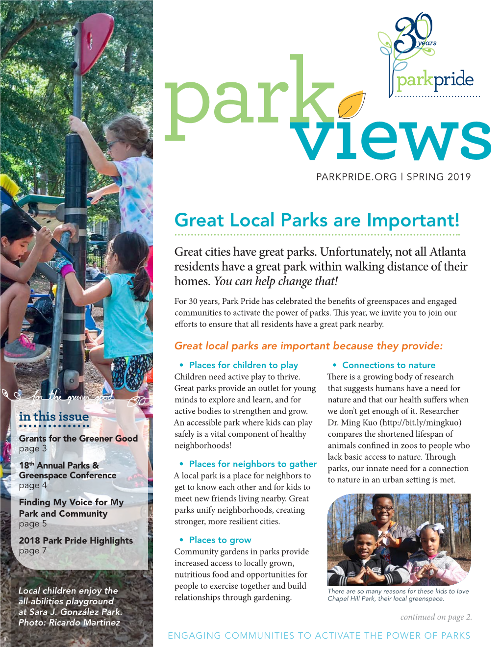 Park Views Spring 2019