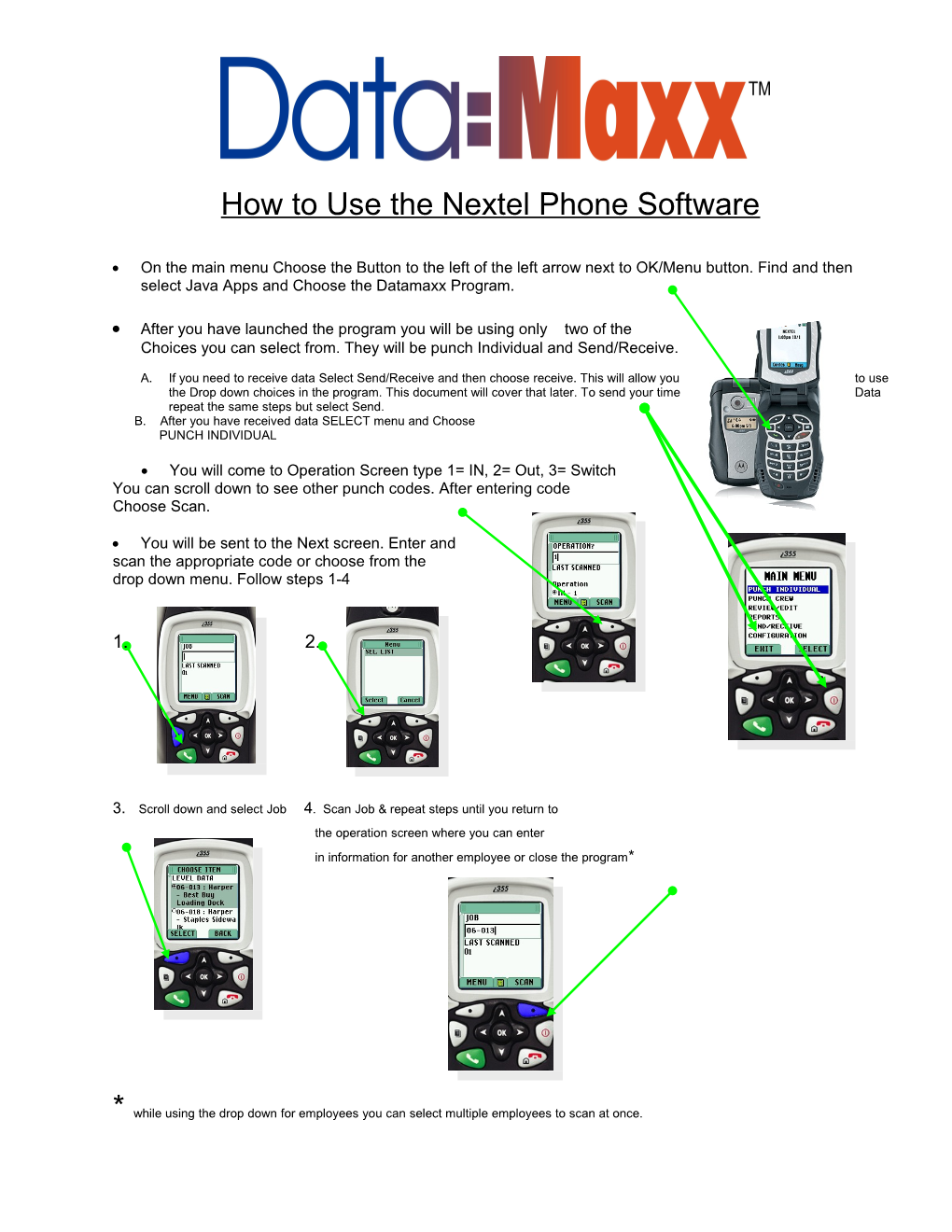 How to Use the Nextel Phone Software