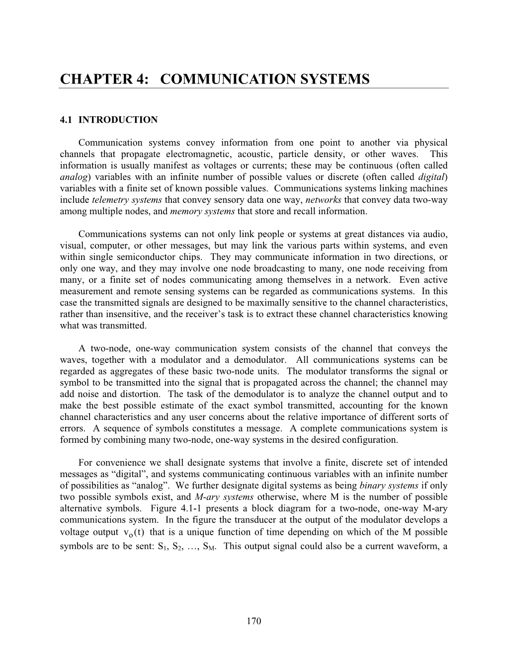 Chapter 4: Communication Systems