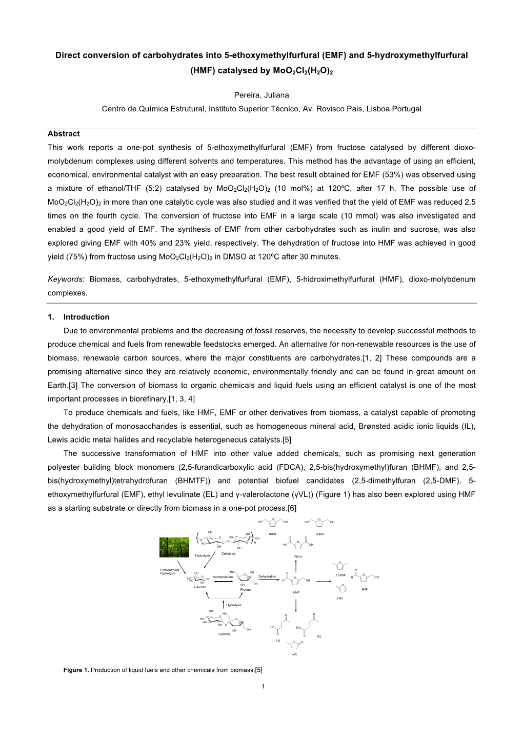 EMF) and 5-Hydroxymethylfurfural