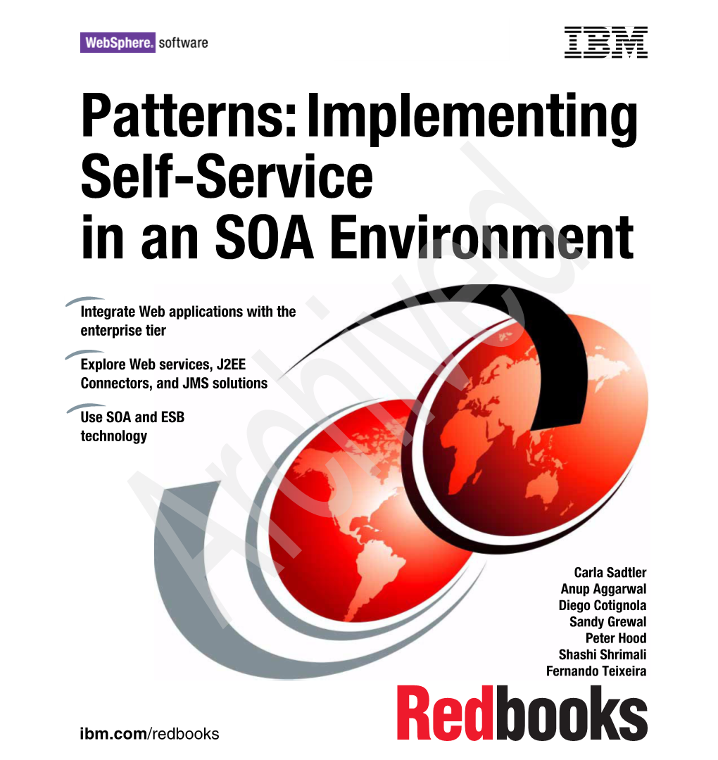 Patterns: Implementing Self-Service in an SOA Environment