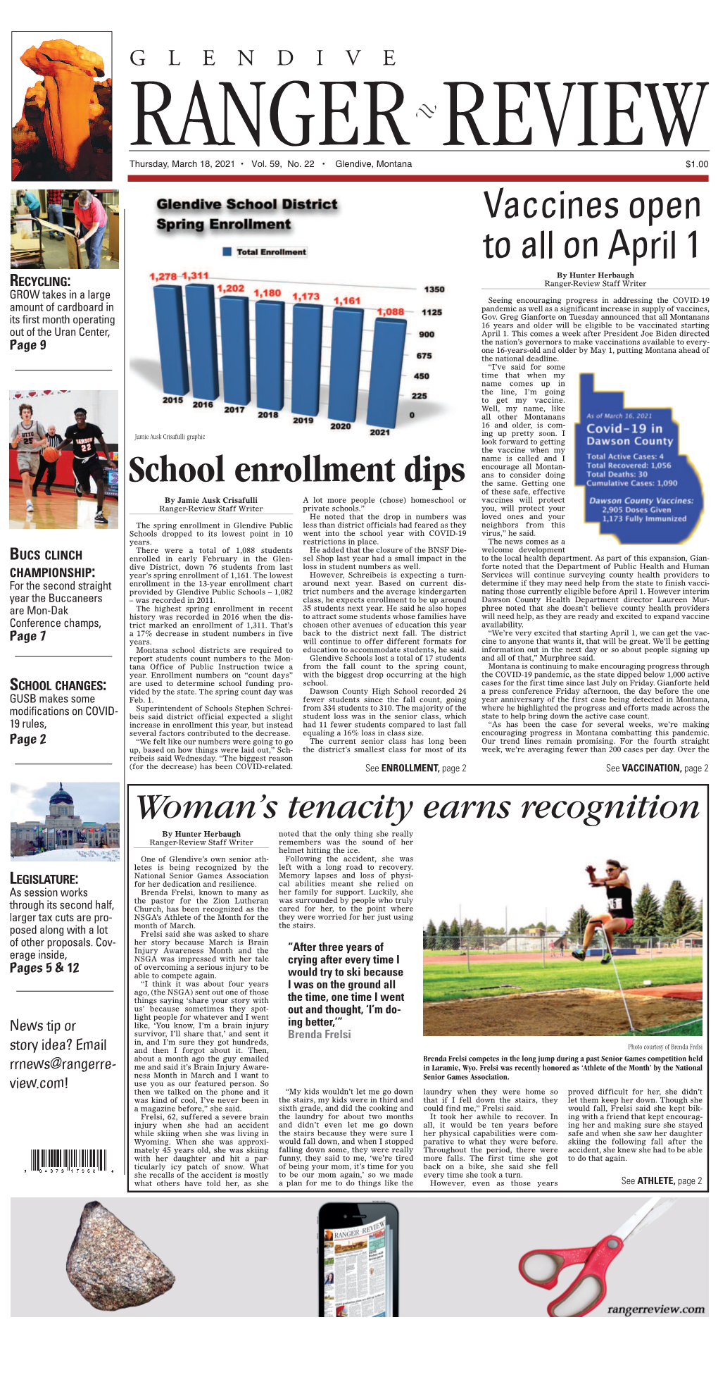 Glendive Ranger-Review Thursday, March 18, 2021฀•฀Page 2Glendive