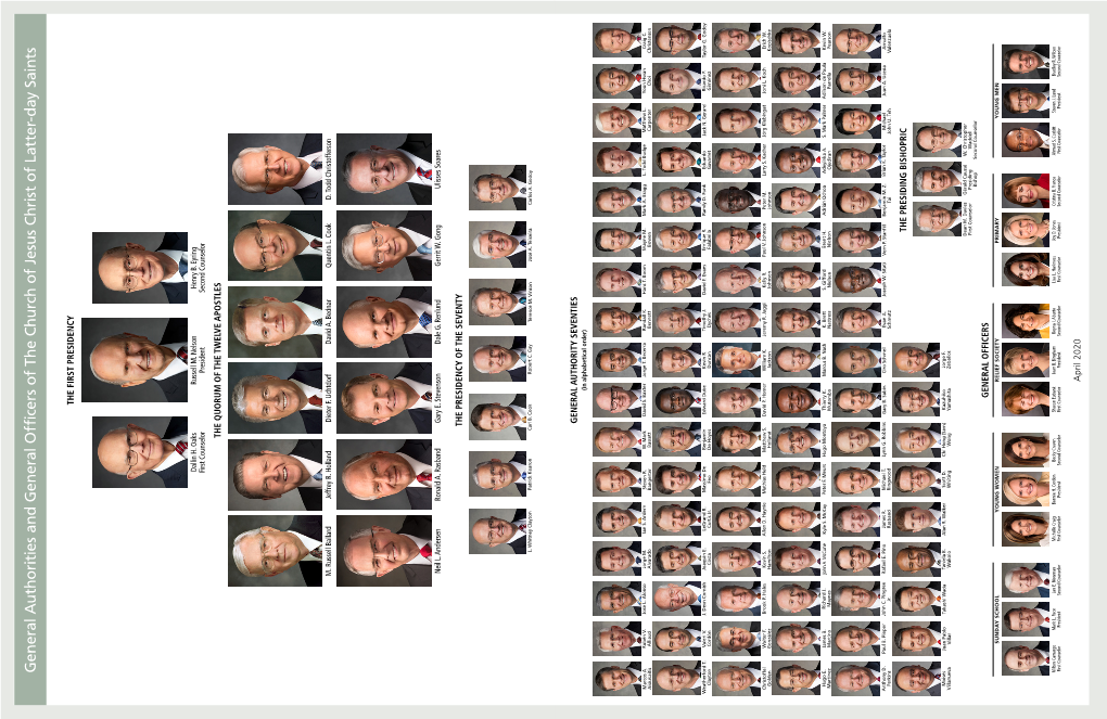 April 2020 Chart of General Authorities