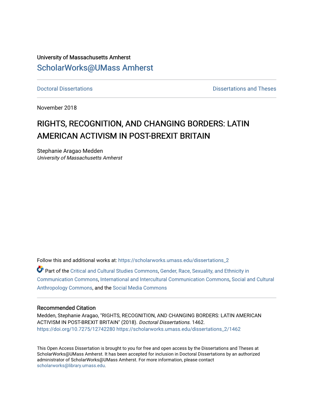 Latin American Activism in Post-Brexit Britain