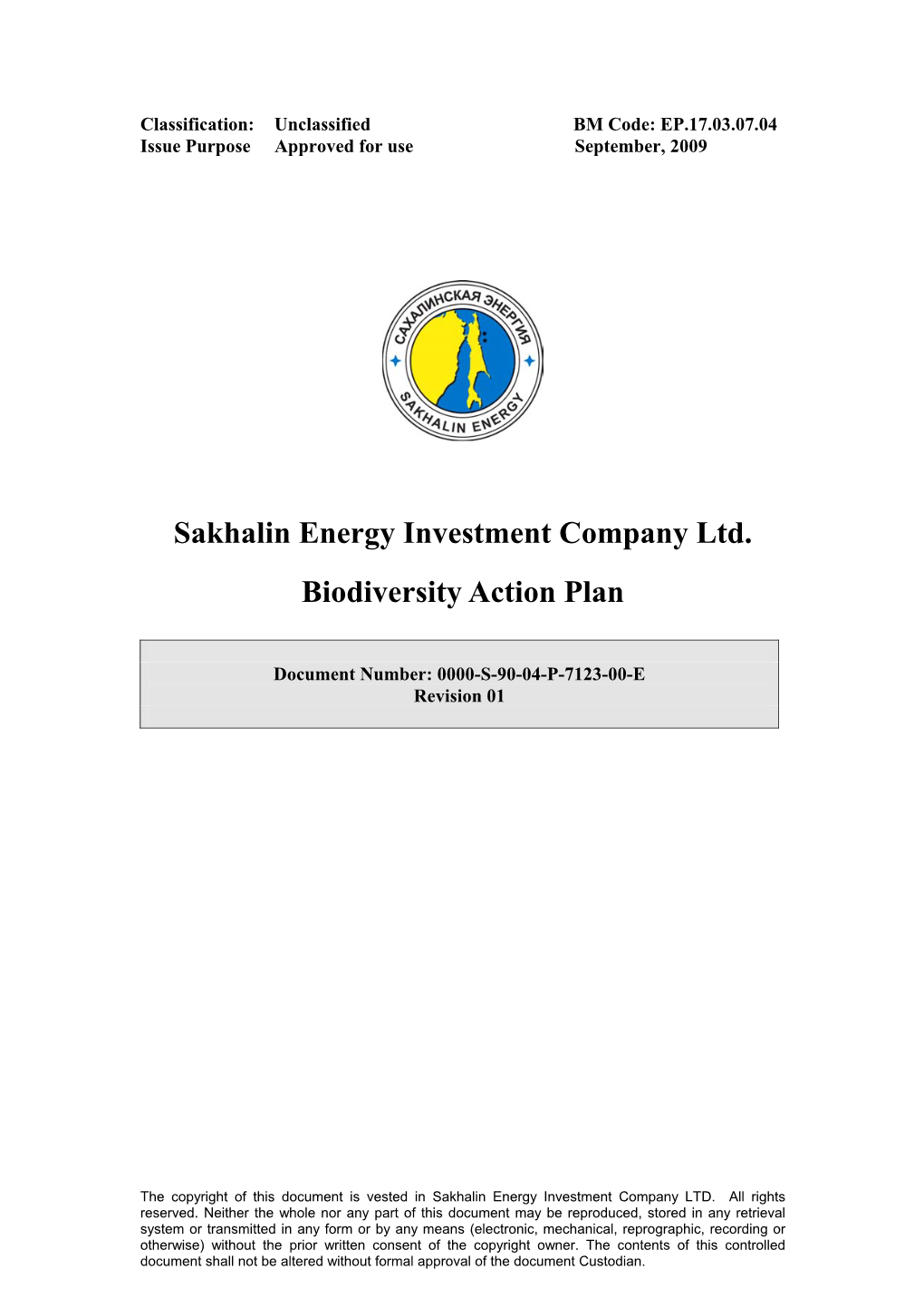 Sakhalin Energy Investment Company Ltd