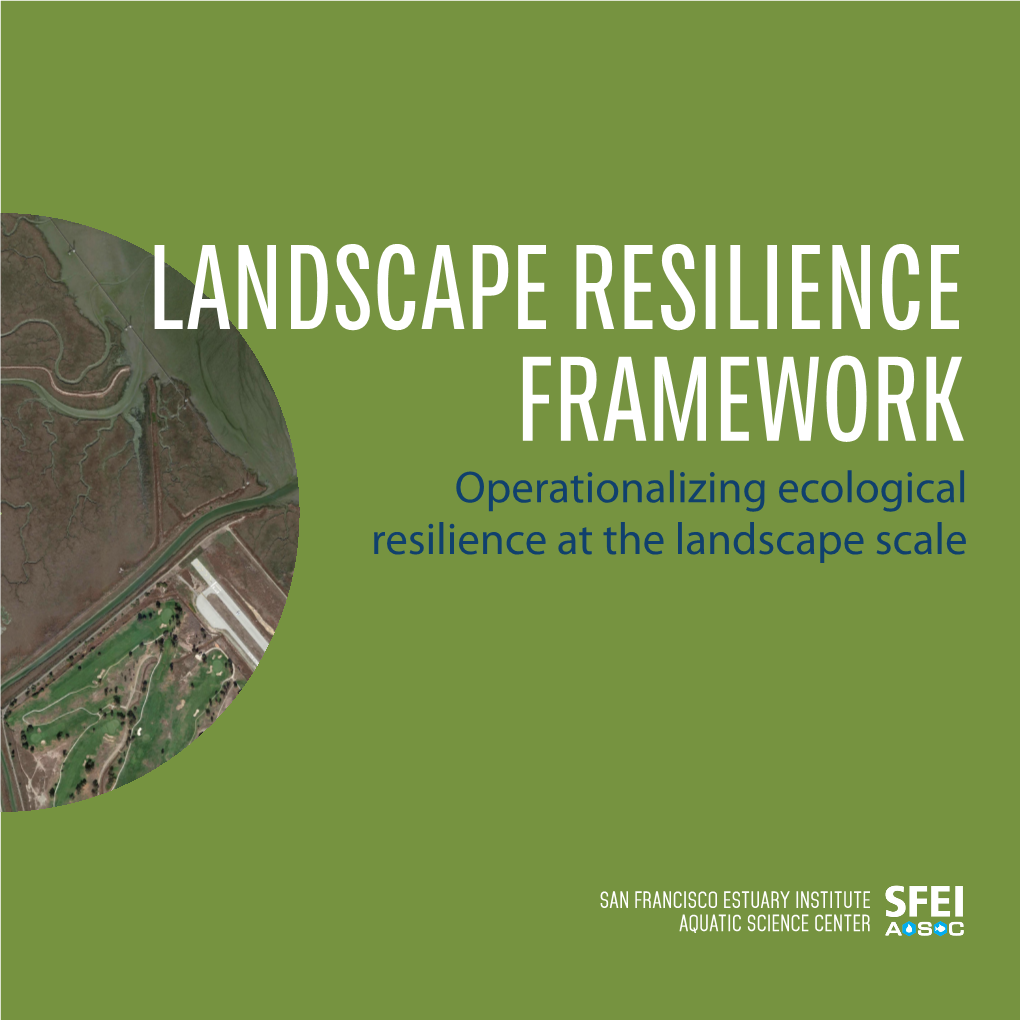 Operationalizing Ecological Resilience at the Landscape Scale