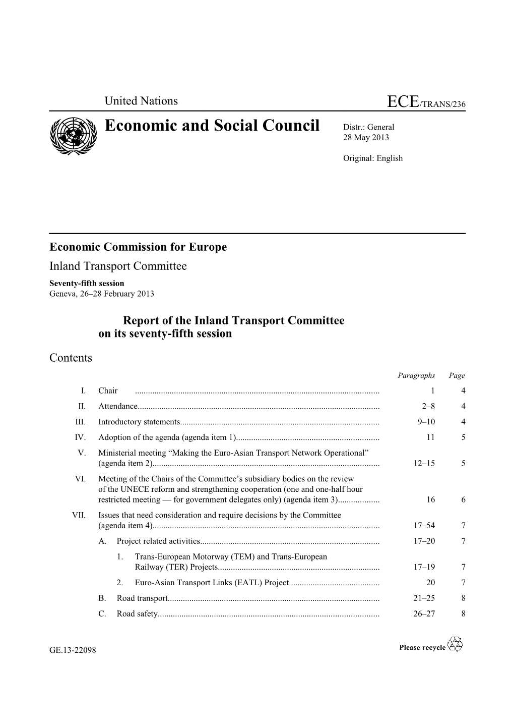 Economic Commission for Europe s20