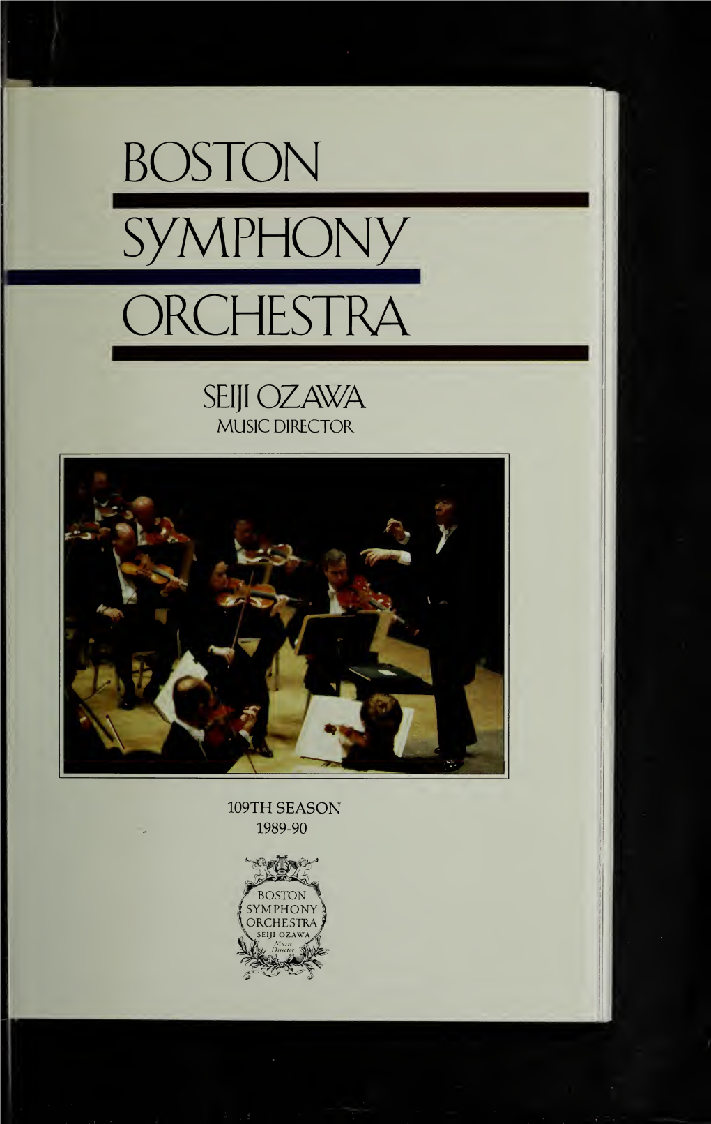 Boston Symphony Orchestra Concert Programs, Season 109, 1989-1990