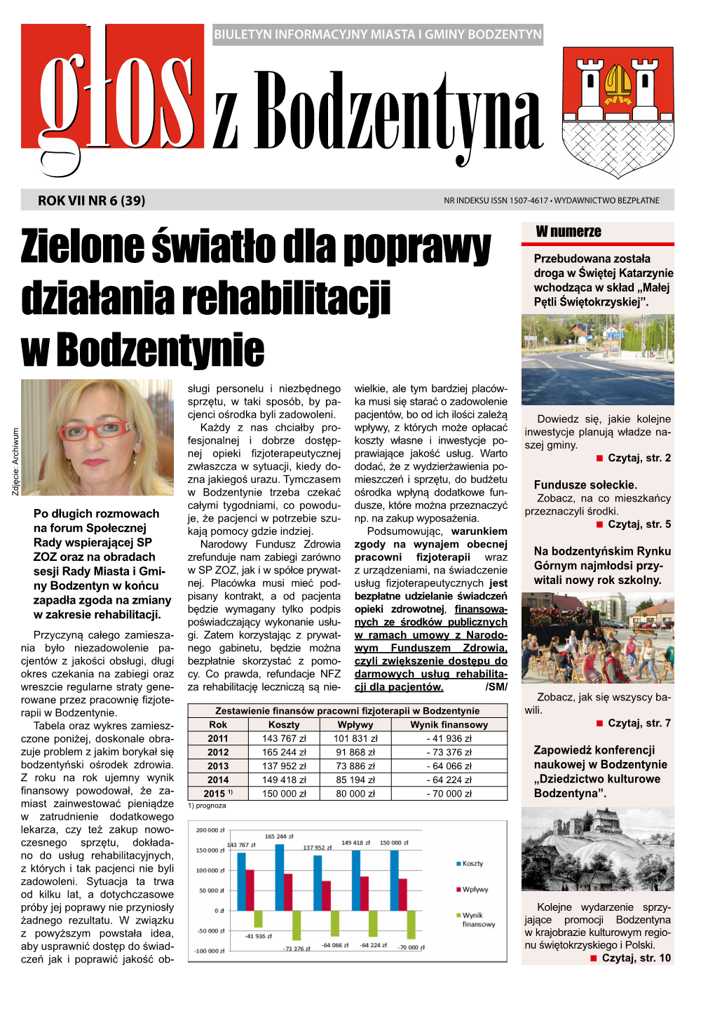 Zielone Światło Dla Poprawy Działania Rehabilitacji W Bodzentynie