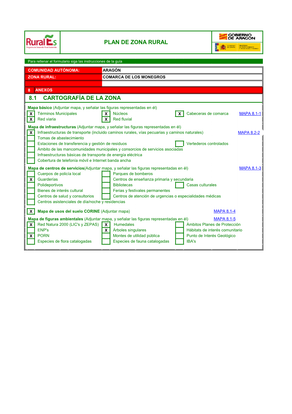 Formulario 8.- Los Monegros