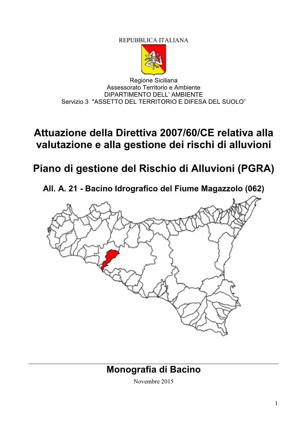 Bacino Idrografico Del Fiume Magazzolo (062)