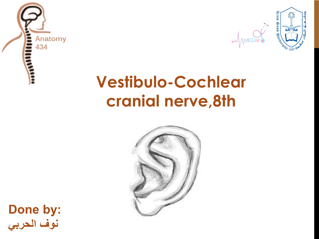 Summary of Vestibulo-Cochlear Nerve