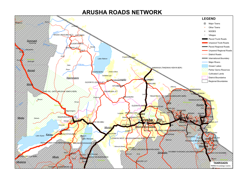 Arusha Roads Network E