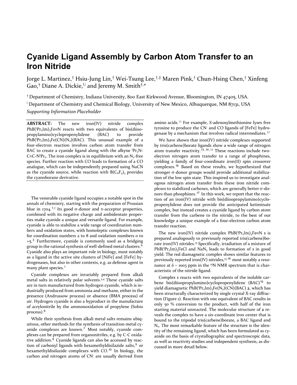 Template for Electronic Submission to ACS Journals