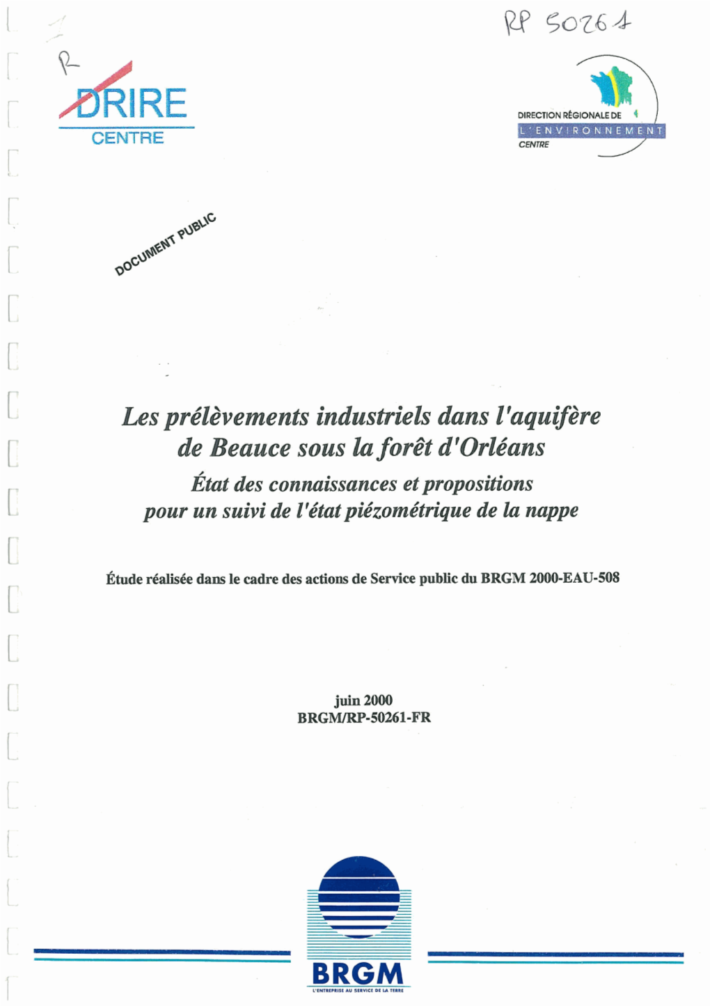 Les Prélèvements Industriels Dans L'aquifère De Beauce Sous La Forêt D