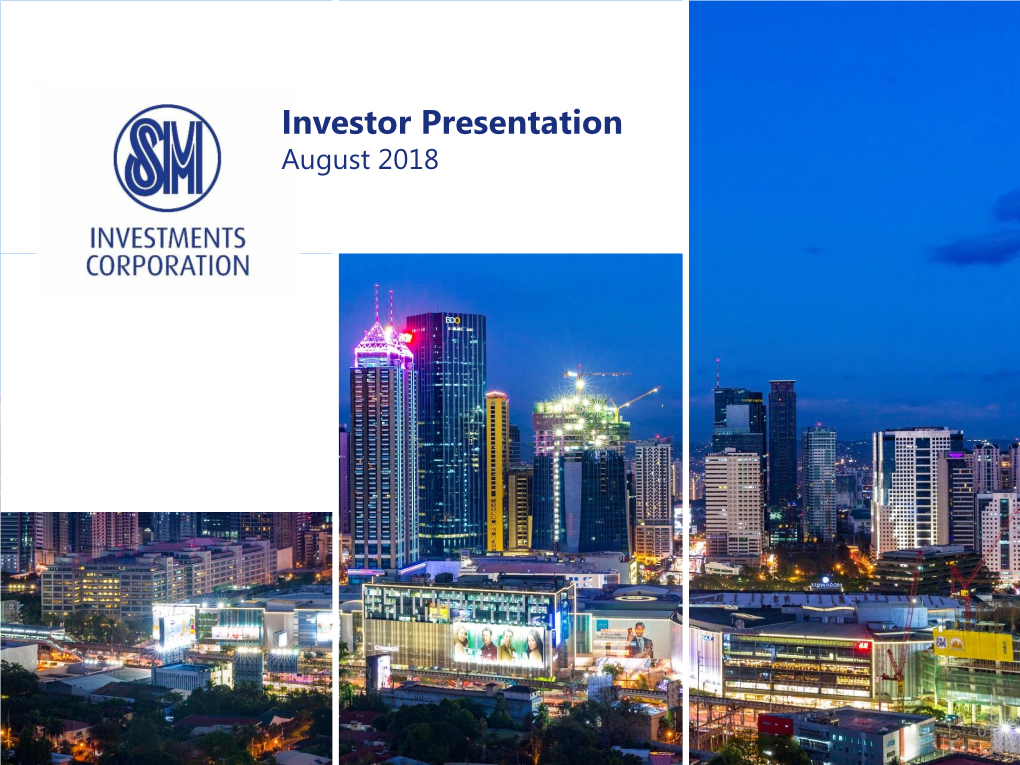 Investor Presentation August 2018