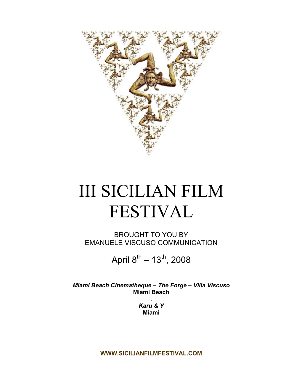 Iii Sicilian Film Festival