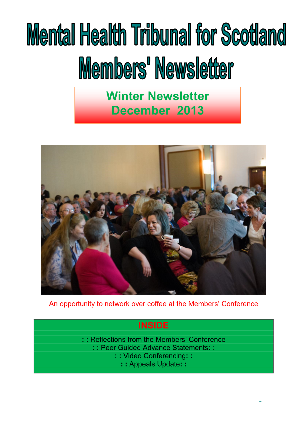 Winter Newsletter December 2013