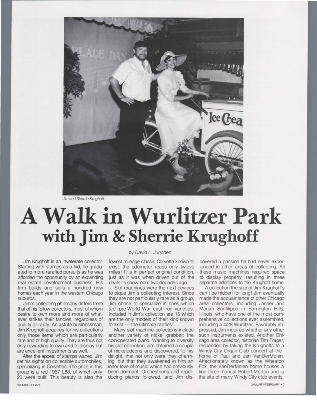 A Walle in Wurlitzer Park with Jim& Sherrie Krughoff by David L