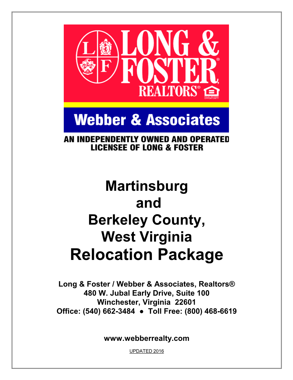 Berkeley County, West Virginia Relocation Package