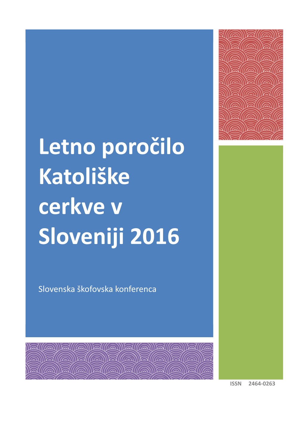 Letno Poročilo Katoliške Cerkve V Sloveniji 2016
