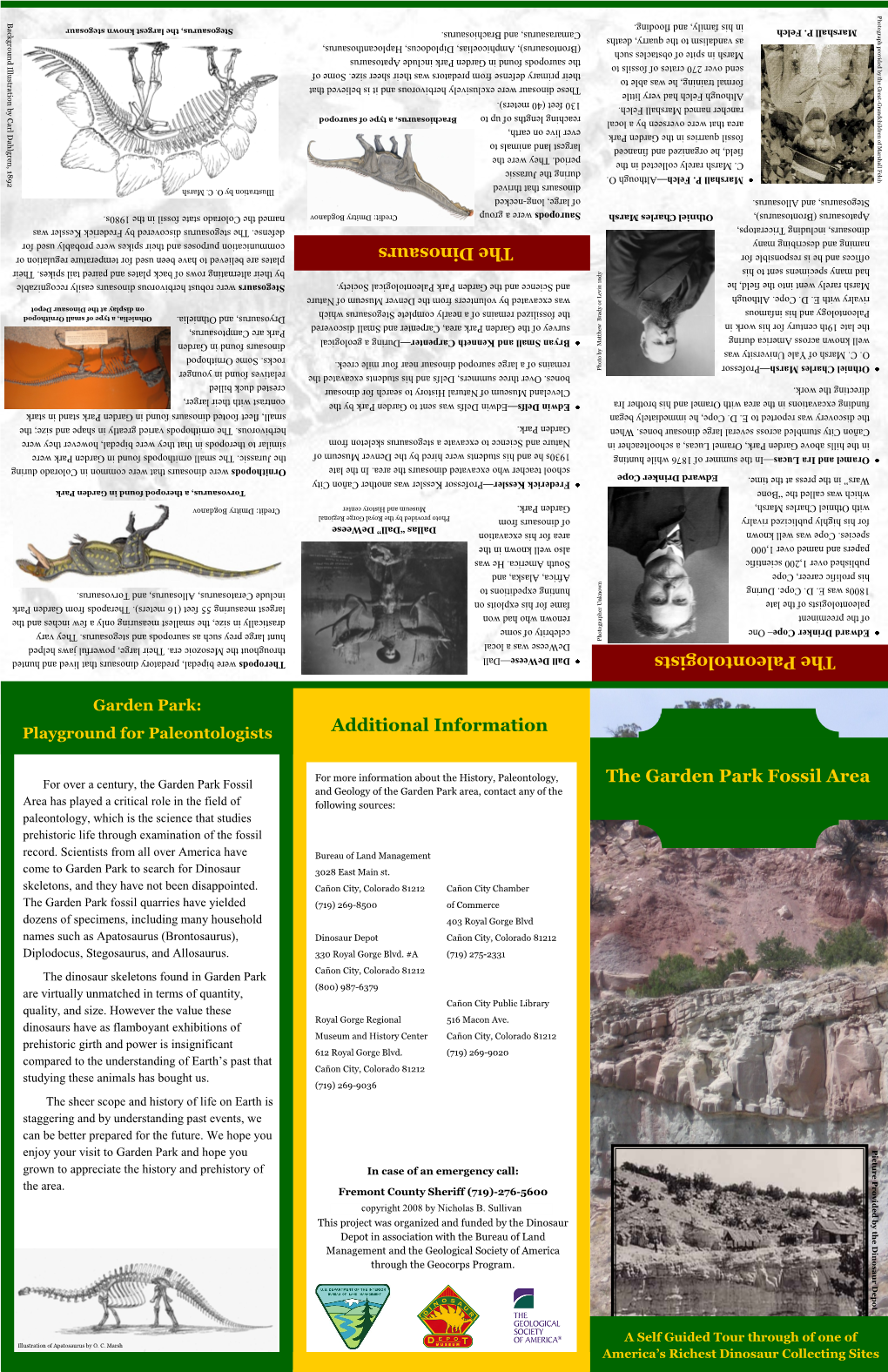 The Garden Park Fossil Area Additional Information The